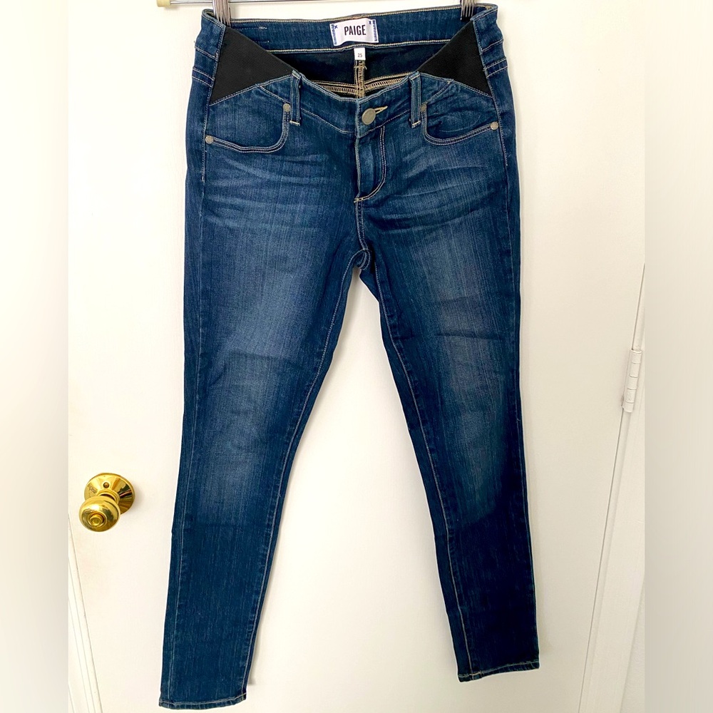 Paige Verdugo ankle skinny maternity jeans size 25